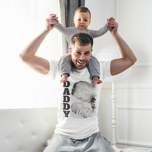 Camiseta Efecto de Foto con Papá Cepillado (Subido por el creador)