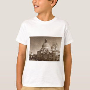 Camiseta Efecto de papel Sepia Gran Canal de Venecia