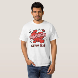 Camiseta Efecto de sonido de historieta de besación