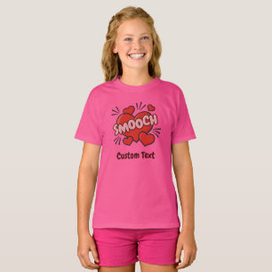 Camiseta Efecto de sonido de historieta de besación