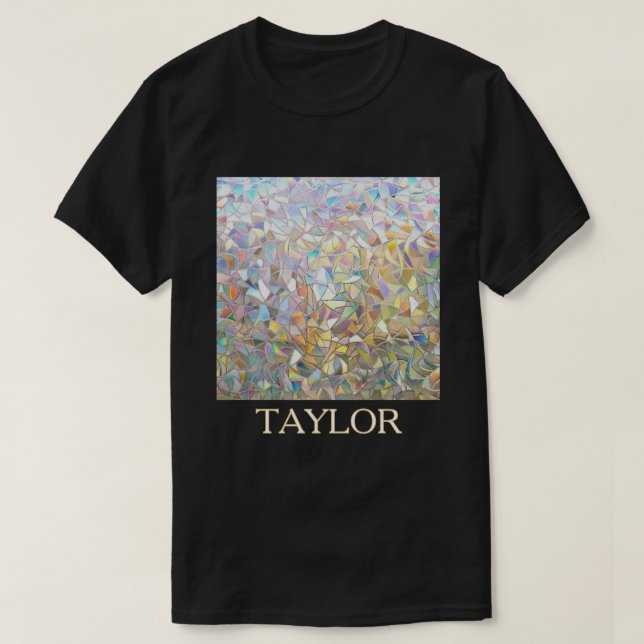 Camiseta Efecto de vidrio emplomado prismático - Arcoíris p (Diseño del anverso)