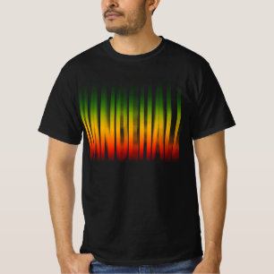 Camiseta Efecto difuso del dancehall tipografía rasta regga