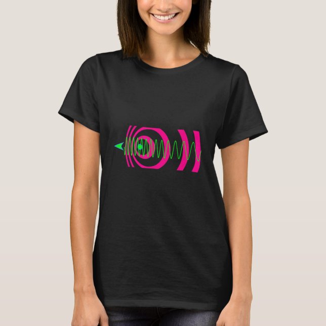 Camiseta Efecto Doppler Físico de Ecuación Científica (Anverso)