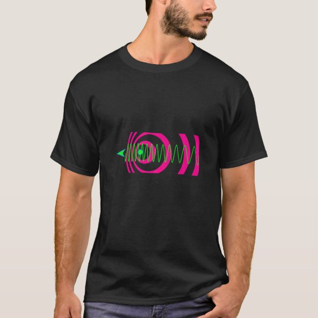 Camiseta Efecto Doppler Físico de Ecuación Científica (Anverso)