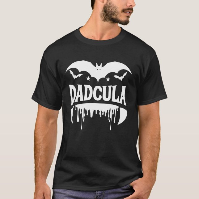 Camiseta Efecto Fluyente de Colmillos de Murciélago Vampiro (Anverso)
