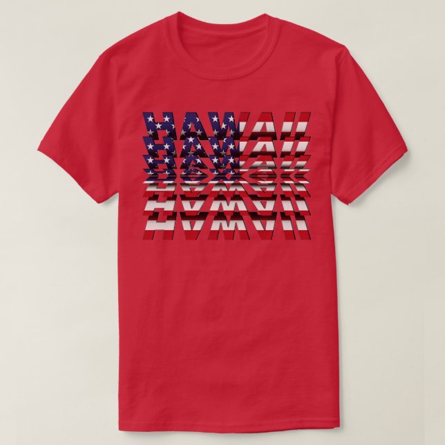 Camiseta Efecto Hawaii Flip Text (Diseño del anverso)