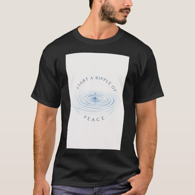 Camiseta Efecto Ondulatorio de Paz (Anverso)