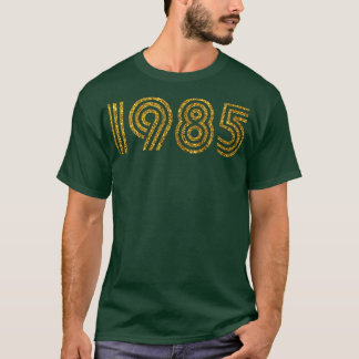 Camiseta Efecto Purpurina de Año de Nacimiento 1985