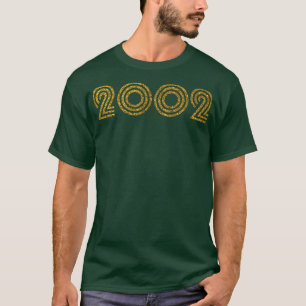 Camiseta Efecto Purpurina de Año de Nacimiento 2002