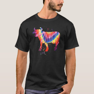 Camiseta Efecto Retro Tie Dye de Vaca Genial