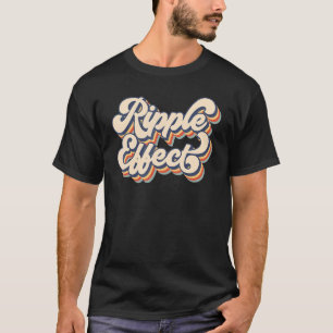 Camiseta Efecto Ripple Tipografía Retro Sunset Ripple Eff