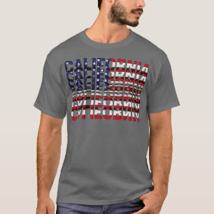 Camiseta Efecto Voltear texto de California
