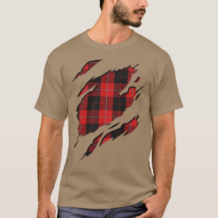 Camiseta Efectos de cuadros escoceses del clan Cunningham