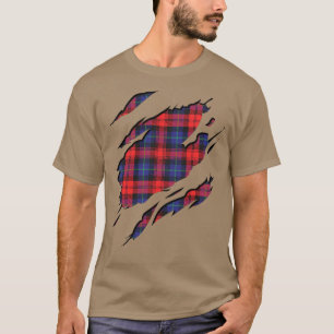 Camiseta Efectos de la tela escocesa de tartán de