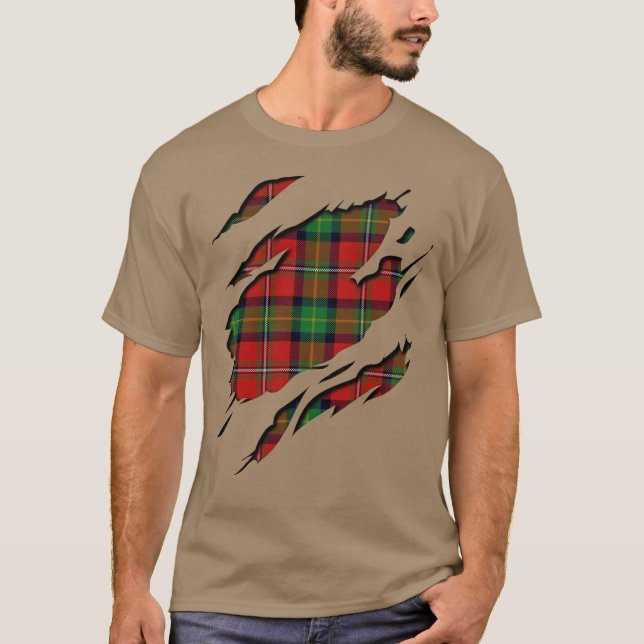 Camiseta Efectos de la tela escocesa de tartán de Boyd del (Anverso)