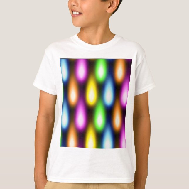 Camiseta Efectos luminosos coloridos (Anverso)