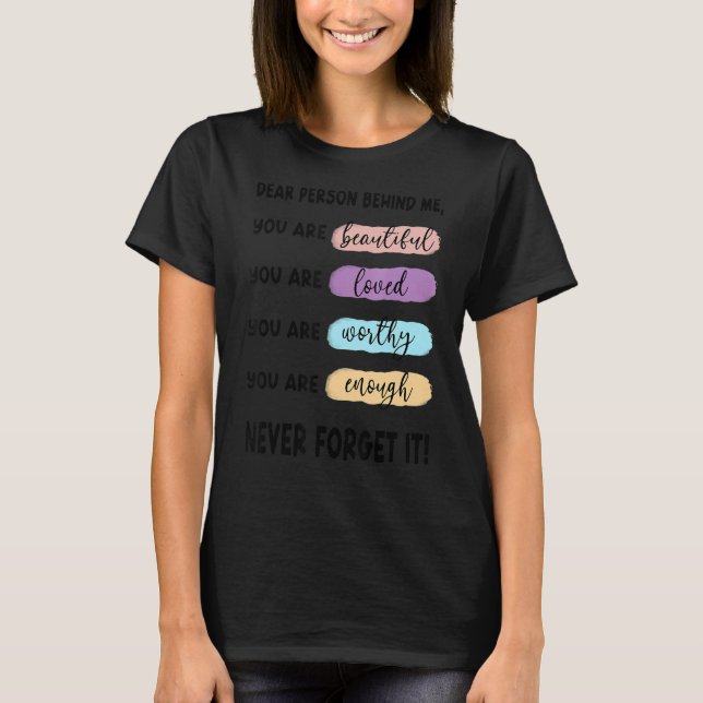 Camiseta Efesios 4 29 Querida Persona Detrás De Mí Jesús (Anverso)
