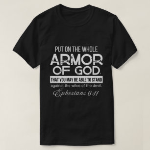 Camiseta Efesios 6:11 Pon toda la armadura de Dios
