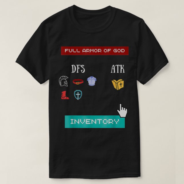 Camiseta Efesios 6 Biblia Verse Jesus Christian Gift idea (Diseño del anverso)