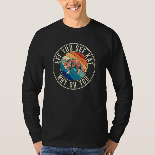 Camiseta Eff Ves Kay Retro 80 Fennec Fox (Anverso)