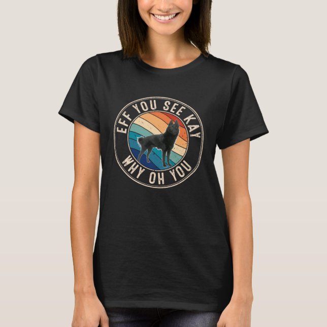 Camiseta Eff Ves Kay Retro 80 Schipperke (Anverso)