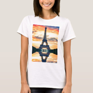 Camiseta Effel Tower Paris Evending European Travel