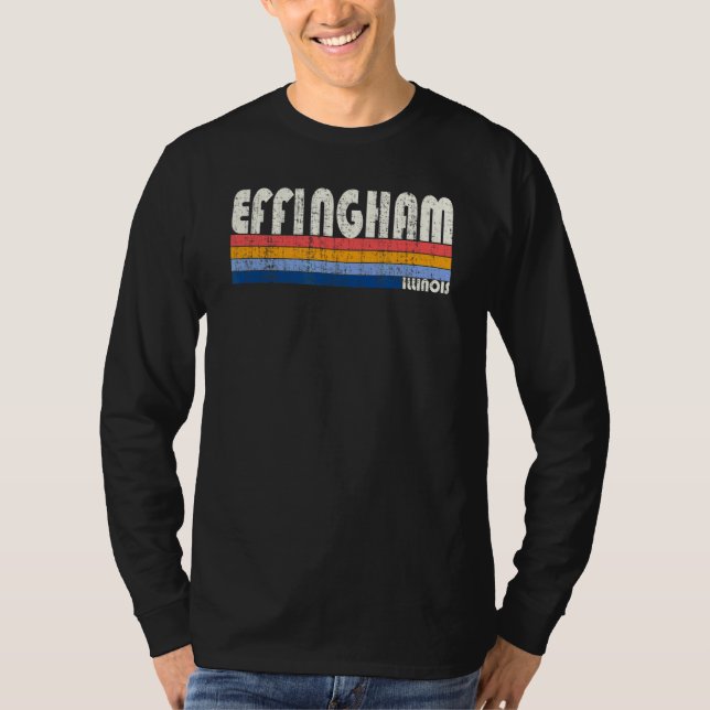 Camiseta Effingham Illinois estilo Retro Vintage 70's 80 (Anverso)