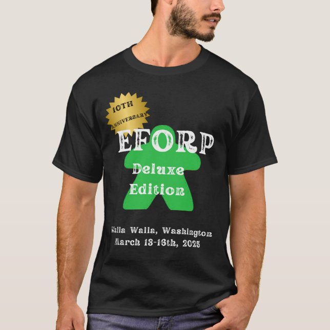 Camiseta EFORP 2025 10º Aniversario Deluxe Edition Green (Anverso)