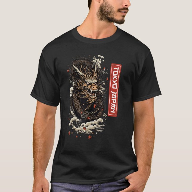 Camiseta Egendary Animals Japanese Dragon Tokio Graphic Wom (Anverso)