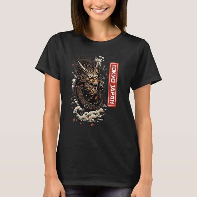 Camiseta Egendary Animals Japanese Dragon Tokio Graphic Wom (Anverso)