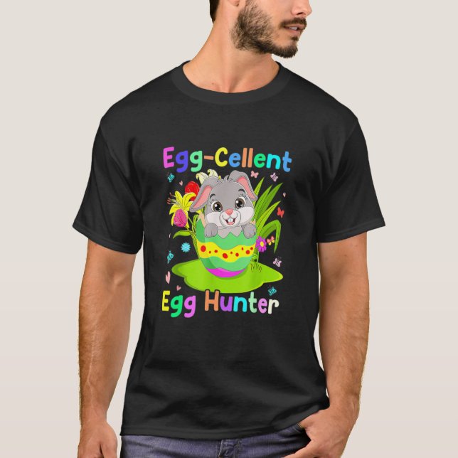 Camiseta Egg Cellent Egg Hunter Bunny Easter Day (Anverso)