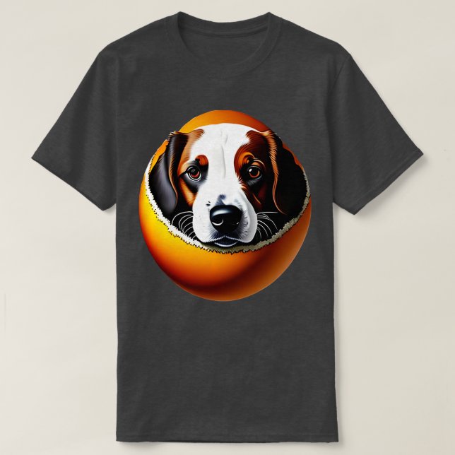 Camiseta Egg dog head 2 (Diseño del anverso)