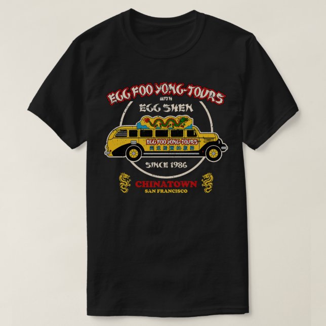 Camiseta Egg Foo Yong Tours Chinatown (Diseño del anverso)