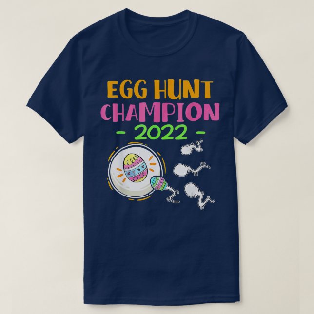 Camiseta Egg hunt champion 2022 Easter Pregnancy Announceme (Diseño del anverso)