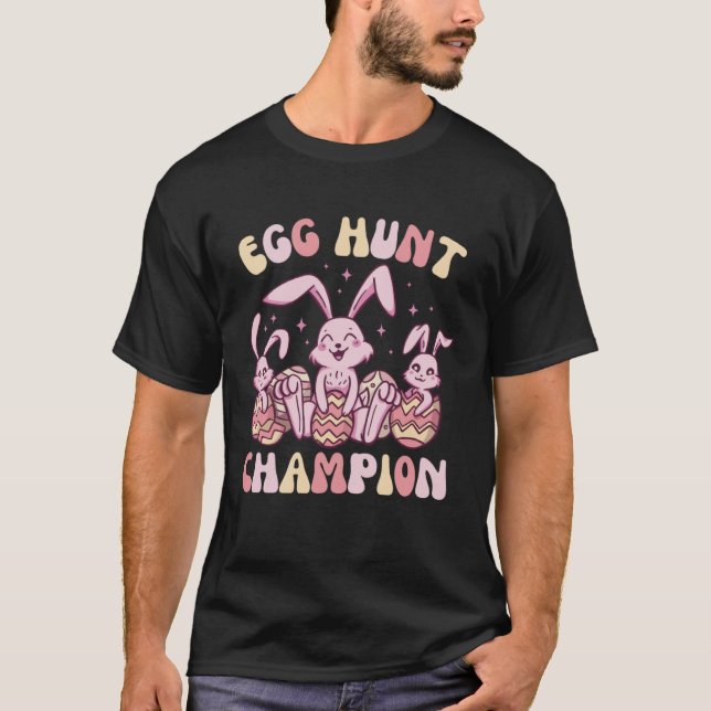 Camiseta Egg Hunt Champion  Cute Easter Egg for Boys Girls (Anverso)
