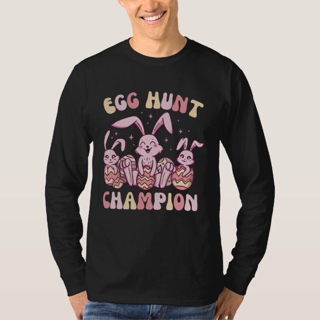 Camiseta Egg Hunt Champion  Cute Easter Egg for Boys Girls (Anverso)