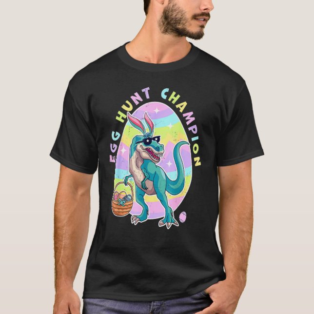 Camiseta Egg Hunt Champion Easter Dinosaur Egg Hunt Dinosau (Anverso)