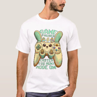 Camiseta Egg Hunt Gamer Game Paused