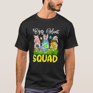 Camiseta Egg Hunt Squad Gnomes Easter Day Bunny Ears Easter