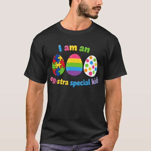 Camiseta Egg-stra Kids Autism Awareness Easter Toddler Boys (Anverso)