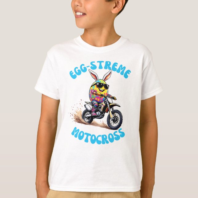 Camiseta Egg-Streme Motocross - Ostern-Sprücheshirt (Anverso)