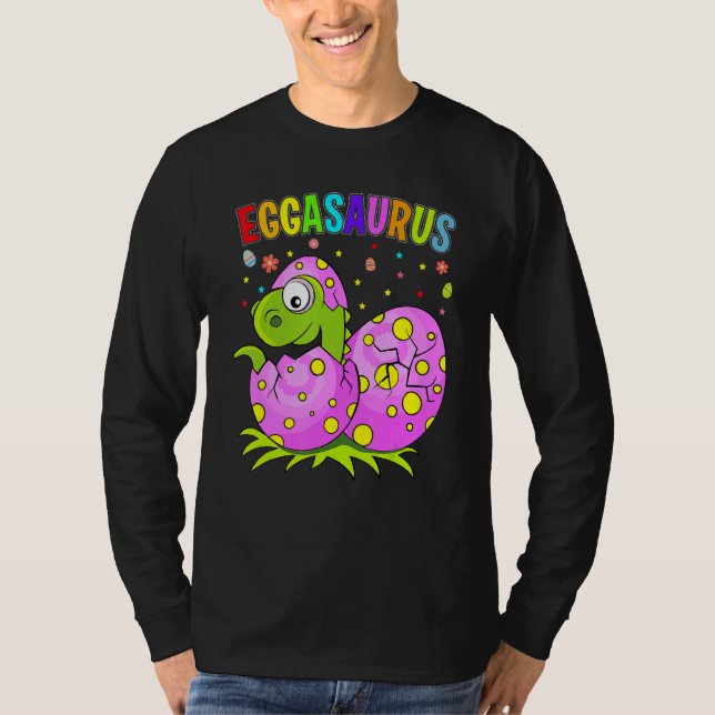 Camiseta Eggasaurus Easter Eggs Feliz Día de Pascua (Anverso)
