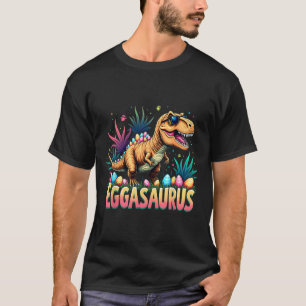 Camiseta Eggasaurus Pascua Stegosaurus Dinosaurio Niños T
