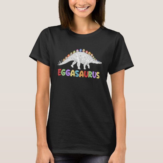 Camiseta Eggasaurus Stegosaurus Egg Dinosaur Happy Easter D (Anverso)