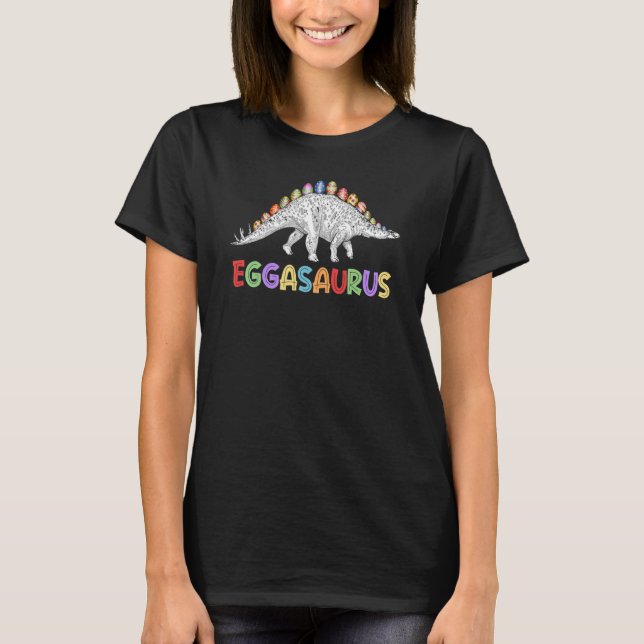 Camiseta Eggasaurus Stegosaurus Egg Dinosaur Happy Easter D (Anverso)