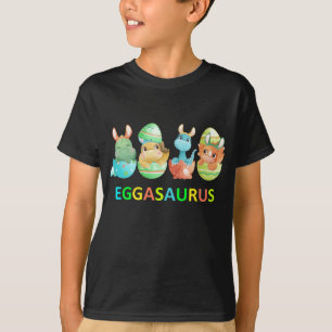 Camiseta Eggasaurus Stegosaurus Huevo de Pascua Dinosaurio
