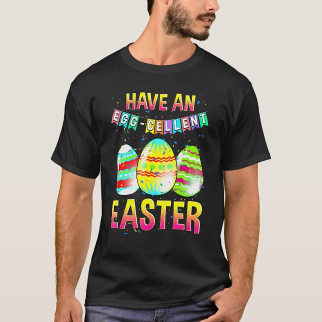 Camiseta Eggcelcelent Easter Pun Parody Cute (Anverso)