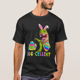 Camiseta Eggcellent Cellent Hunter Dinosaur Bunny rex