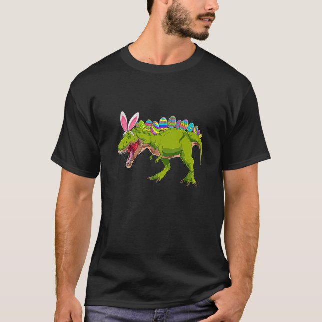 Camiseta Eggcellent Cellent Hunter Dinosaur Bunny T Re (Anverso)