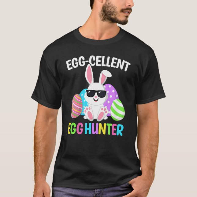 Camiseta Eggcellent Egg Hunt Easter Bunny Toddler Boys Girl (Anverso)